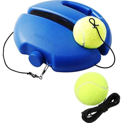 Single Tennis Trainer Set Serve Base With Ball Tool Practice Tennis Ball Sports Self-taught Rebound Ball
