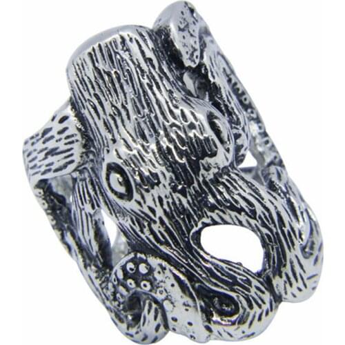 1pc Dropship Animal Octopus Ring 316L Stainless Steel Fashion Hiphot Style Biker Popular Octopus Ring