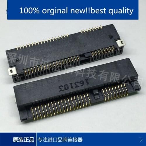 10pcs 100% orginal new in stock LOTES MINI PCI-E connector slot Memory socket slot 52P 4.0H