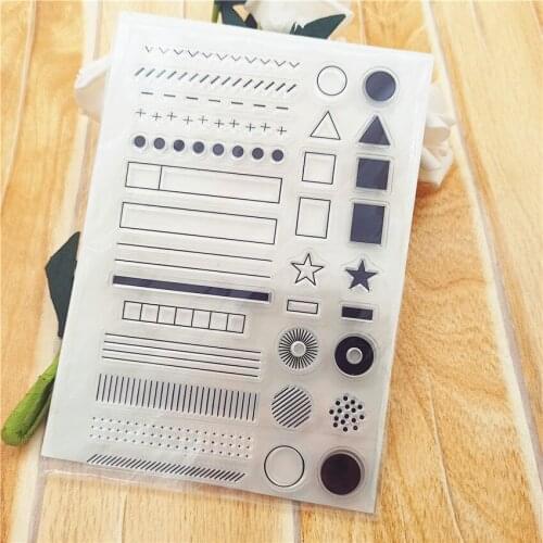 11*16CM Hot selling symbol seal transparent clear stamp silicone seal roller stamp DIY scrapbook album / card production