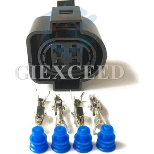 2 Sets 4 Pin Female Auto Sealed Wire Harness Electronic Connector Socket