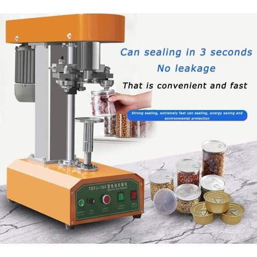 370W Automatic cans sealing machine plastic cans aluminum can sealing machine snacks dried fruit cans tin cans capping machine