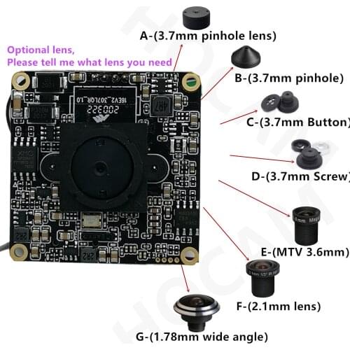 960P 1080P 2MP 4MP 5MP FULL HD Onvif P2P Size 38*38mm Audio Mini Wireless IP Camera Module Wifi SD Card Slot Camhi camhipro