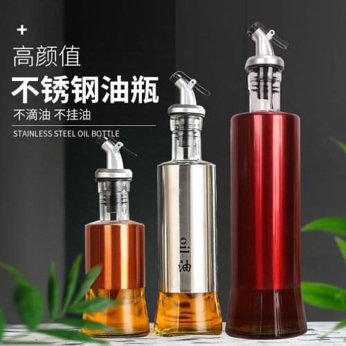 Cooking Seasoning Oil Bottle Sauce Bottle Condiment bottle for Oil and Vinegar Creative Oil Dispenser For Kitchen Accessory