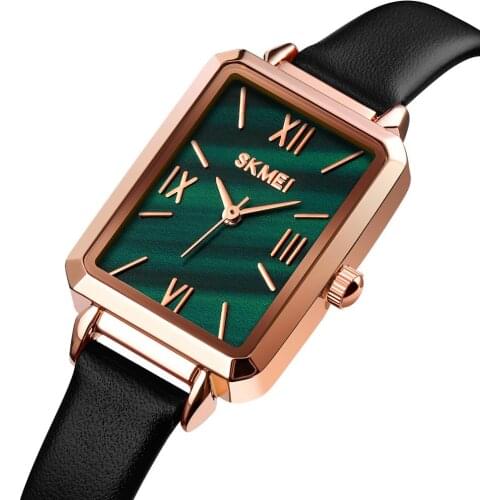 SKMEI 1706 Women Watches Leather Strap Wristband Female 3bar Waterproof Quartz Watch Ladies Wristwatch relogio feminino