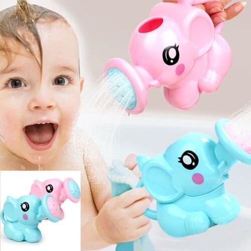 Baby Shampoo cup Baby Spoon Shower cartoon elephant newborn child shower shampoo cup baby shower water spoon bath cup 2 color