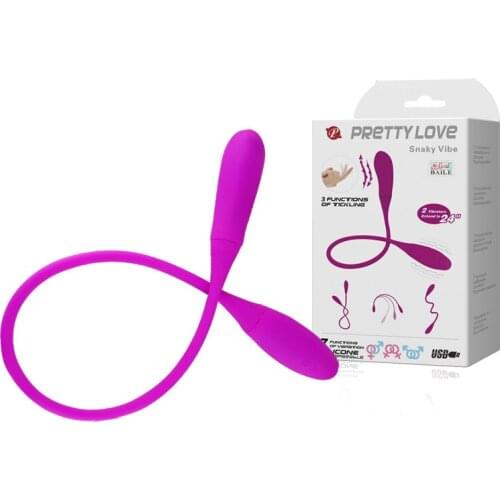 New Pretty Love USB Recharge Double Ended Finger Vibrator Clitoris Stimulator 7 Speed G-spot Vibrators Adult Sex Toys For Woman