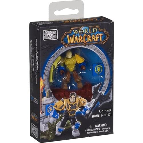 Mega Bloks World of Warcraft Colton (Alliance Human Paladin) Action Figure 91001 Collectors Edition Gifts for Children Adults
