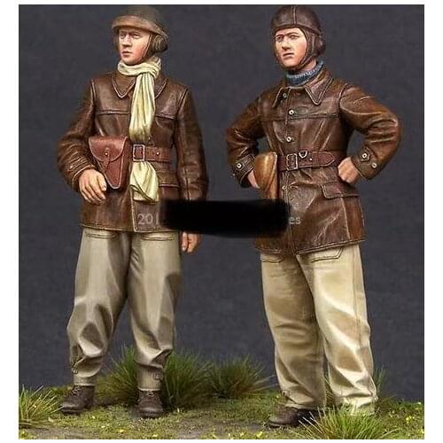 French resin soldiers during World War II Two French soldiers 1:35