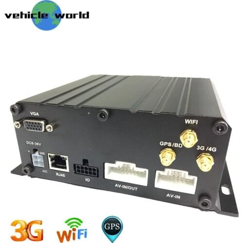 GPS 3G WiFi AHD 1080P HDD SD Card 6Channels Mobile DVR for School Bus Vehicle Car Taxi Trailer Truck