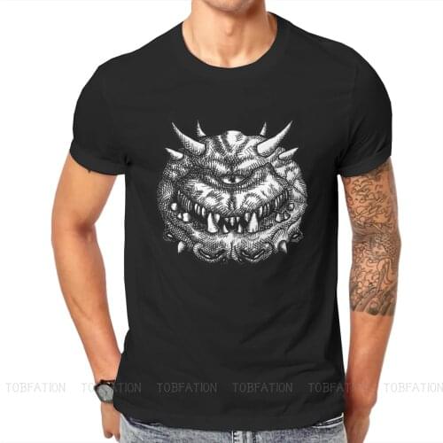 Cacodemon Graphic TShirt Doom FPS Game Retro 90s Doomguy Deimos Creative Tops Leisure T Shirt Men Tee Gift Clothes
