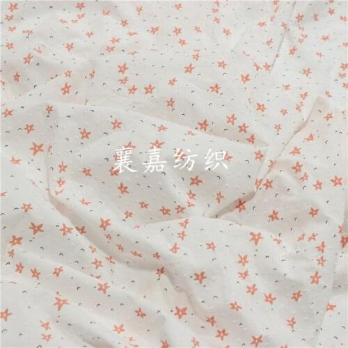 Woven Fabric Cotton Dot Cut Classic Small Flower Childrens Clothing Fabric