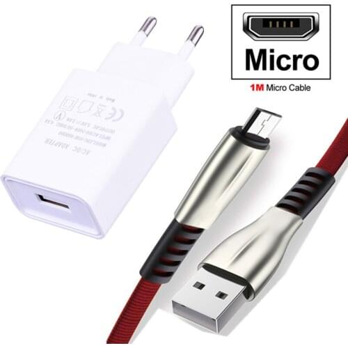 1M Micro USB Cable Fast Charging For Xiaomi Redmi Note 5 Pro Android Mobile Phone Data Cable for Samsung S6 S7 A10 Micro Charger