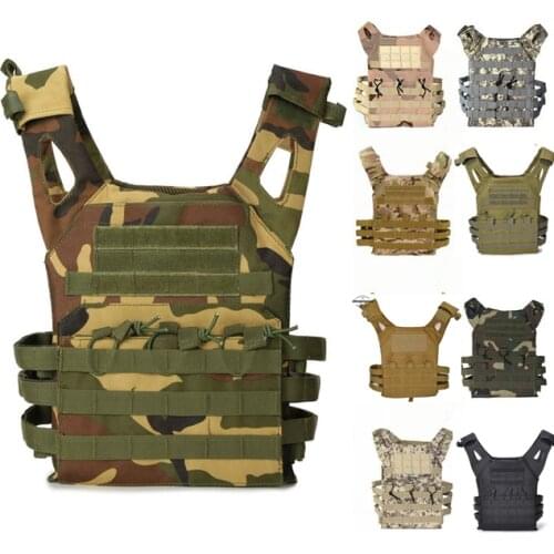 Woodland Camo Tactical Vest Airsoft Paintball Hunting Molle Tactical Training Vest CS Game Protective Vest