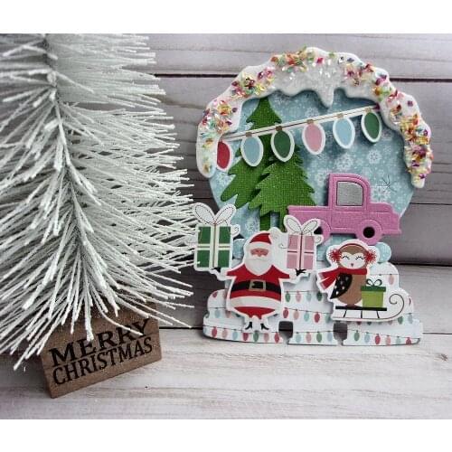 KLJUYP Snowglobe Memorydex Metal Cutting Dies Scrapbook Paper Craft Decoration dies scrapbooking