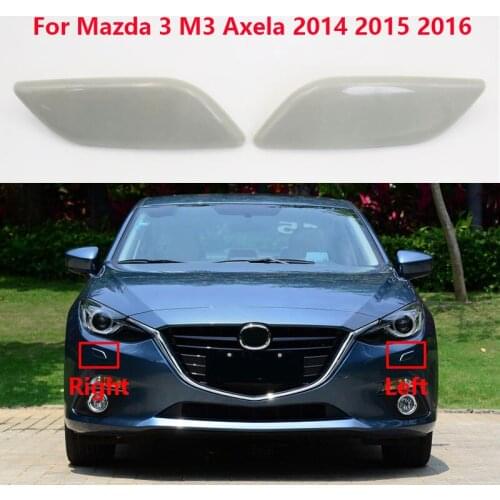 1 Pair Car HeadLight Lamp Washer Spray Nozzle Cover Cap For Mazda 3 M3 Axela 2014 2015 2016 OEM BKC6-51-8H1 Base Color
