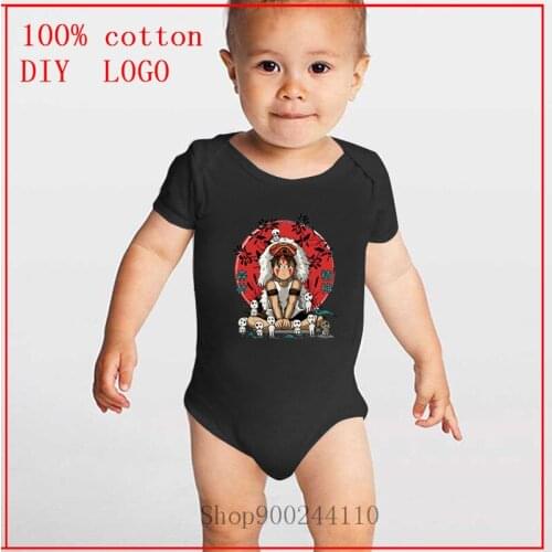Forest spirits Mononoke Bodysuit Baby Newborn Baby Short Sleeved girl and boy Rompers One-Pieces Short Sleeve Infant Clothes
