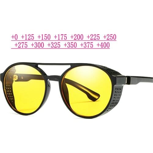 Fashion 2021 New Round Bifocal Reading Sunglasses Men Multifocal Hyperopia Presbyopia Brand Ultra-light Reading Goggles NX