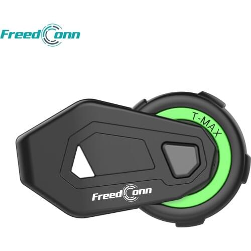 FreedConn T-MAX Motorcycle Helmet Headset Bluetooth 5.0 Moto Headphones Wireless Music Earphone FM Radio IP65 Waterproof w/ Mic