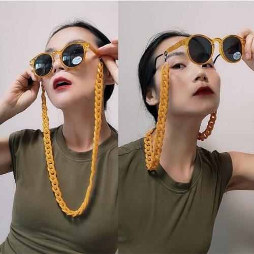 Q Vintage Reading Glasses Rope Sunglasses Chain Eyewears Cord Holder Acrylic Lanyard Hold Straps Eyewear Retainer Anti-slip