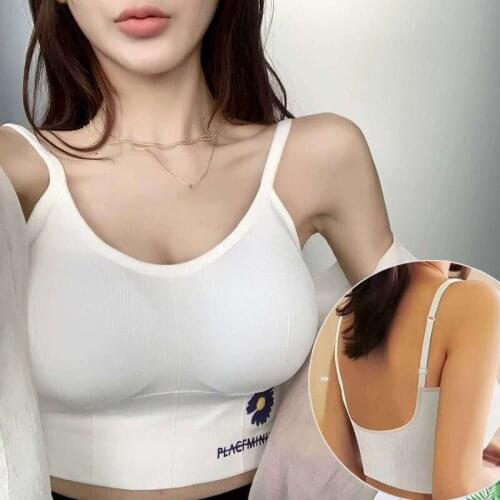 Sports Top Push Up Floral Sports Bra Women Jogging Gym Cotton Sports Bras Women Girl Underwear Fitness Running Yoga Sport Tops