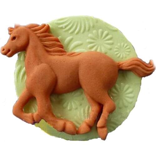 Horse Animal Fondant Silicone Mold Cake Chocolate Decoration Tool Mould-Junma