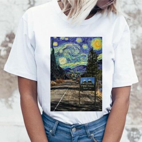 Twin Peaks T Shirt Women Harajuku Ullzang Who Killed Laura Palmer T-shirt Graphic Cartoon Tshirt 90s Aesthetic Top Tees Female