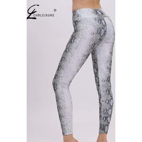 Snake Printing Leggings Women Casual Stretch Leggins Push Up Sexy High Waist Leggings Female Gym Fitness Legins
