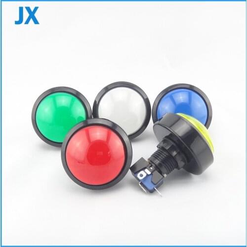 100mm LED Light Illuminated Full Colors circular Push Button With Micro Switch Cherry Master Arcade DIY kits Parts JAMMA MAME