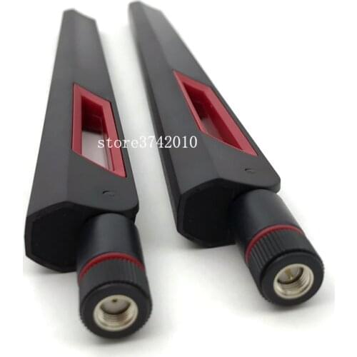 2pcs/Lot Dual band 12dBi 2.4G 5G 5.8G Antenna Router Antenna SMA Male RP SMA Connector 19.5CM