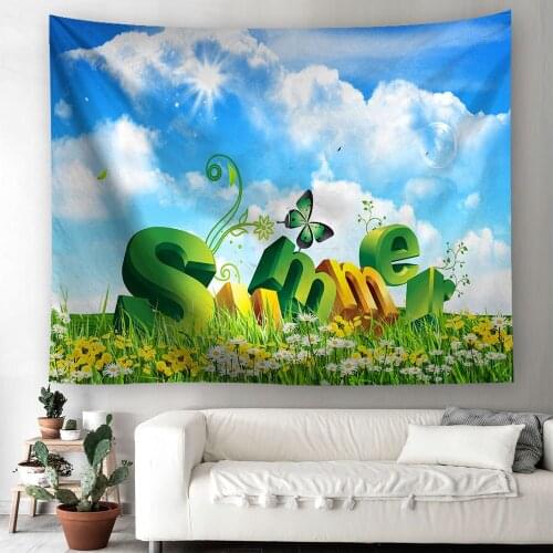 4 Size Summer Beach Printed Mandala Tapestry Wall Hanging Wall Decoration Hippie Tapestry Beach Throw Towel Yoga Mat