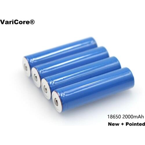5 pcs. New 18650 Rechargeable Battery 3.7V 2000 mAh+sharp Li-ion Battery Charged Flashlight for Mobile Device / Power Source