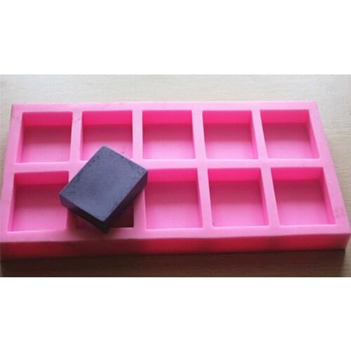 8the squares Art Silicone Soap mold Craft Molds DIY Handmade soap molds