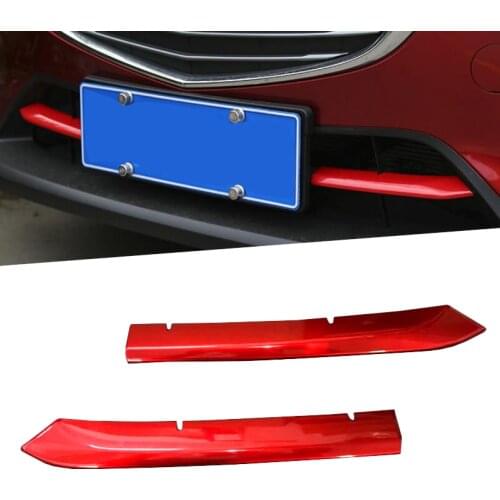 Car Front Grille Trims Cover Front Bumper Air-inlet Grille Car Accessories Styling stickers For Mazda CX-3 CX3 2017 2018