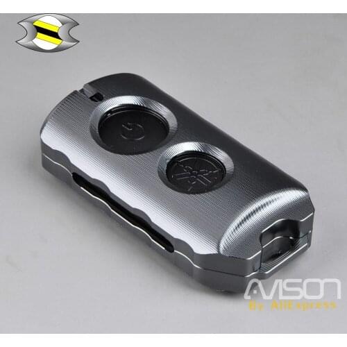 For XMAX 300 125 250 400 QBIX125 3D Remote Control Keychain Key Case Cover Bag CNC Aluminum Alloy