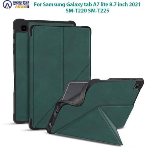 Premium Case For Samsung Galaxy tab A7 Lite 8.7 Cover for Samsung tab A7 Lite SM T220 T225 Tablet Multiple Folding Funda Capa