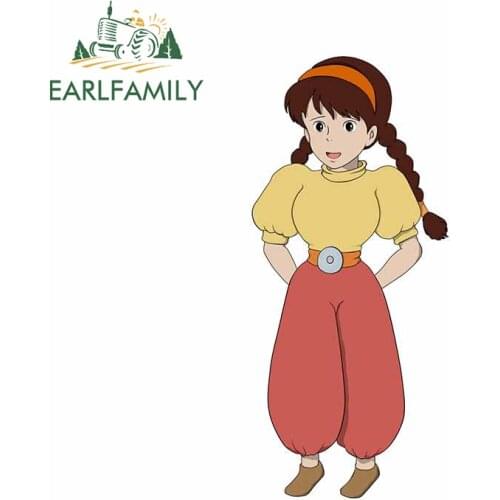 EARLFAMILY 13cm x 6cm For Laputa Castle In The Sky Car Truck Decal Vinyl Car Sticker Air Conditioner Repair Custom Printing