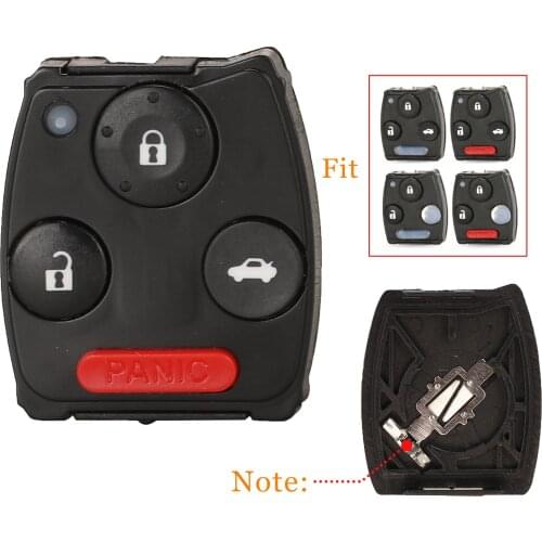Kutery 2/3/4 Buttons Replacement Remote Key Case Cover For Honda Accord Civic CR-V HR-V Odysser Pilot