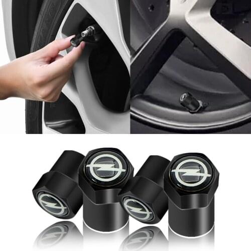 4 pieces new black car wheel tire valves tire Air plugs holster for Opel Astra H G J Insignia Mokka Zafira Corsa Vectra C D