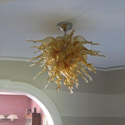 Beautiful Amber Glass Pendant Light pendant light 16/18 Globes glass pendant lighting blown glass chandelier LED lightings