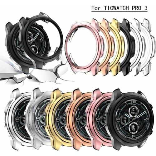 Lightweight Soft Protective Cover for Ticwatch Pro 3 Watch Case TPU Bumper Thin Fashion Smartwatch Shell Accessories