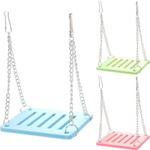 Small Animals Hamster Swing Swing Harness Hanging Bed Parrot Rest Mat Pet Hanging Pet Toys Accessories