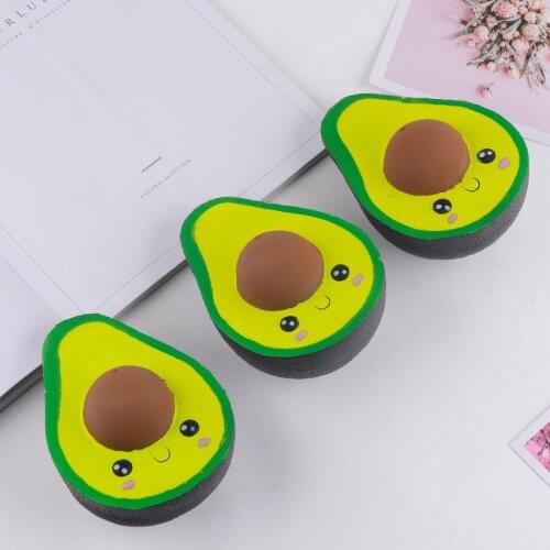Cute Cartoon Avocado Squishy Fruit Squeeze Toys Slow Rising Cream Scented Antistress Child Kid Baby Toys