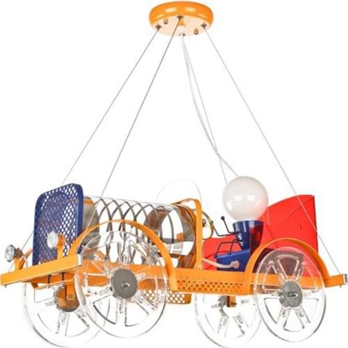 Cartoon Classic Cars Childrens Bedroom Pendent Light Kids Study Room Pendent Lights Boy Girl Room Pendant Lamp Fixtures