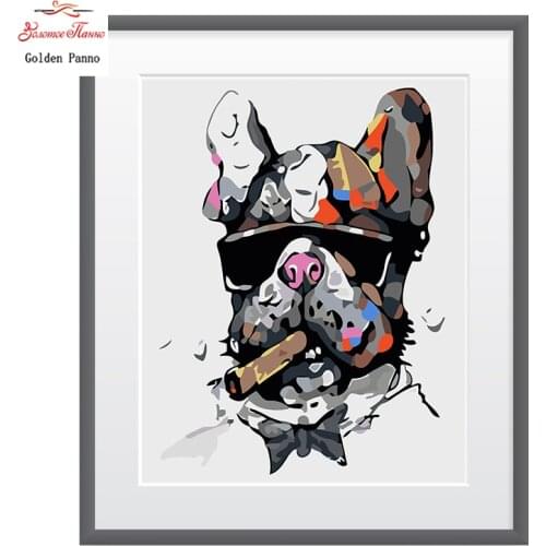 Golden Panno,Needlework,DIY Cross stitch,fashion dog Patterns Counted Cross Stitch 14CT Cross Stitch Kits Embroidery 1213