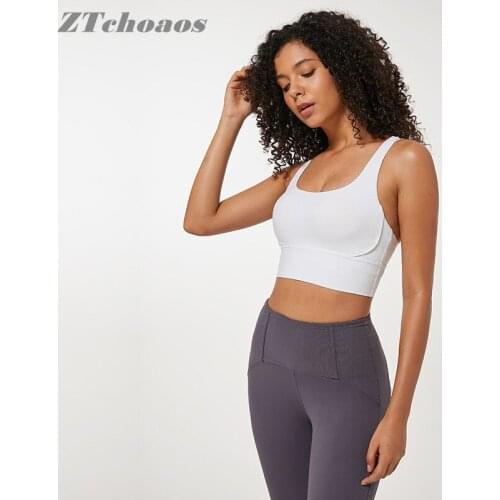 Ztchoaos new high-strength shockproof beautiful back yoga vest thread sports bra female sports bra sports bra for women gym