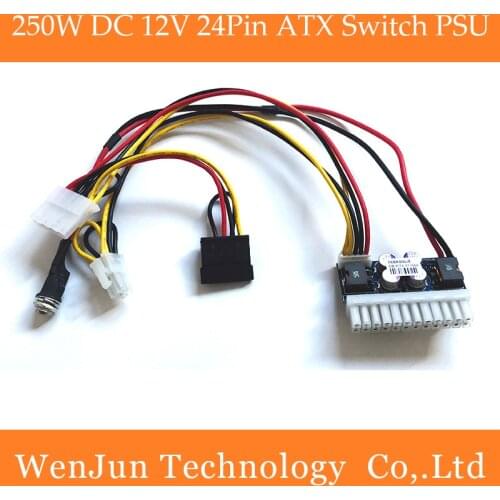 Switch PSU DC 12V input 160W - 250W 24Pin Pico ATX Switch PSU Car ITX High Power Supply Module ITX 4Pin CPU / IDE / molex SATA