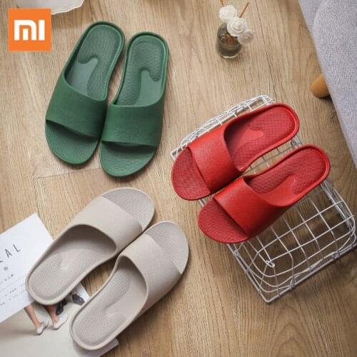 Xiaomi Fashion Sandals Men And Women Non-slip Wear-resistant EVA Thick Bottom Indoor Couples Comfortable Home Slippers Bathroom