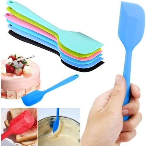 Silicone Cream Butter Cake Spatula Mixing Batter Scraper Brush Butter Mixer Cake Brushes cake decorating Baking tools