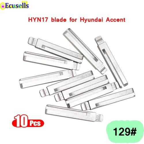 10pcs/lot universal blank flip key HYN17 NO.129 Key Blade 129# For Hyundai Accent Veloster I30 for KIA RIO picanto KD remotes